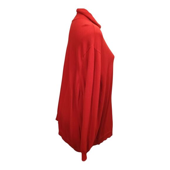 Woman Within Dark Red Turtleneck Sweater Top Plus Size 4X Long Sleeve Cotton - Picture 4 of 9